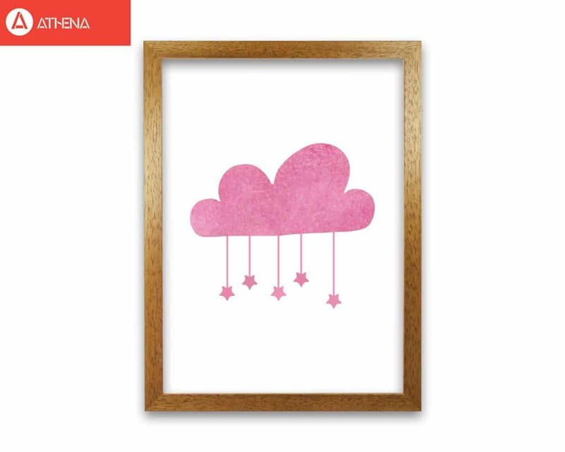 Pink cloud watercolour modern fine art print