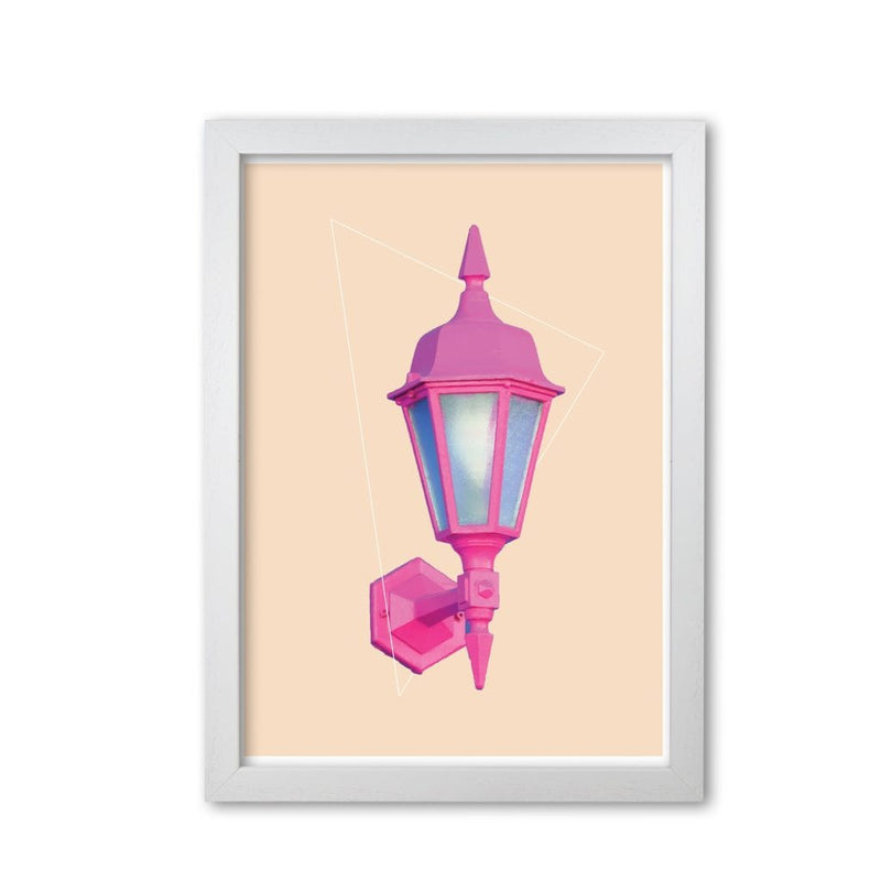 Pink geo lamp modern fine art print