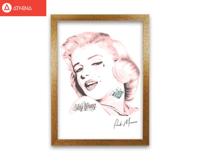 Pink punk monroe modern fine art print