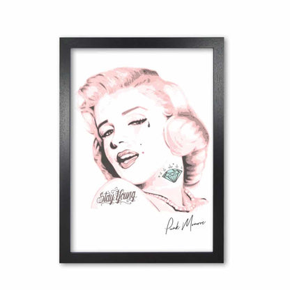 Pink punk monroe modern fine art print
