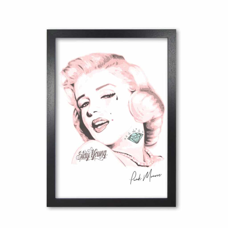 Pink punk monroe modern fine art print