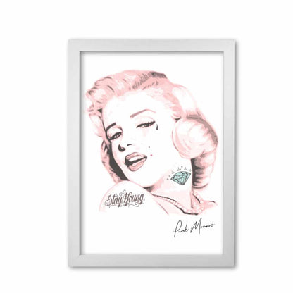 Pink punk monroe modern fine art print