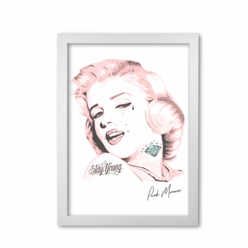 Pink punk monroe modern fine art print