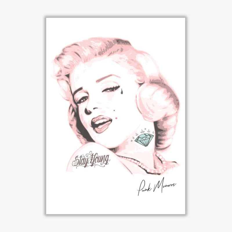 Pink punk monroe modern fine art print