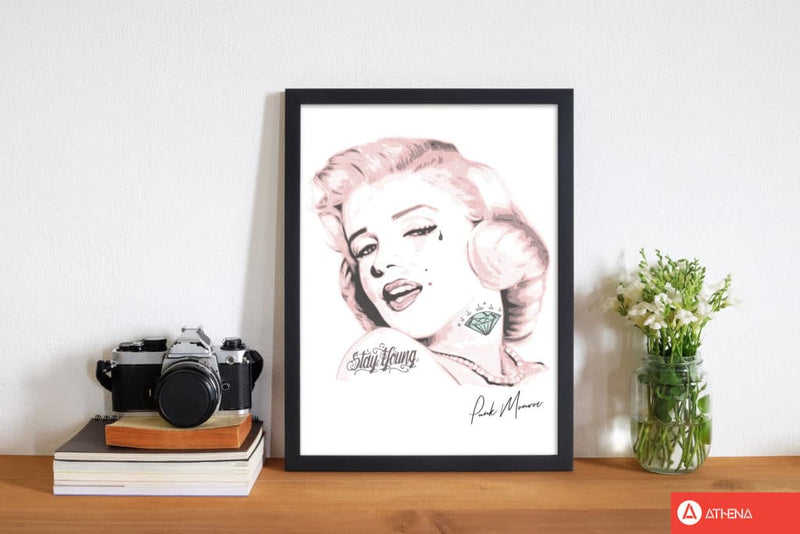 Pink punk monroe modern fine art print