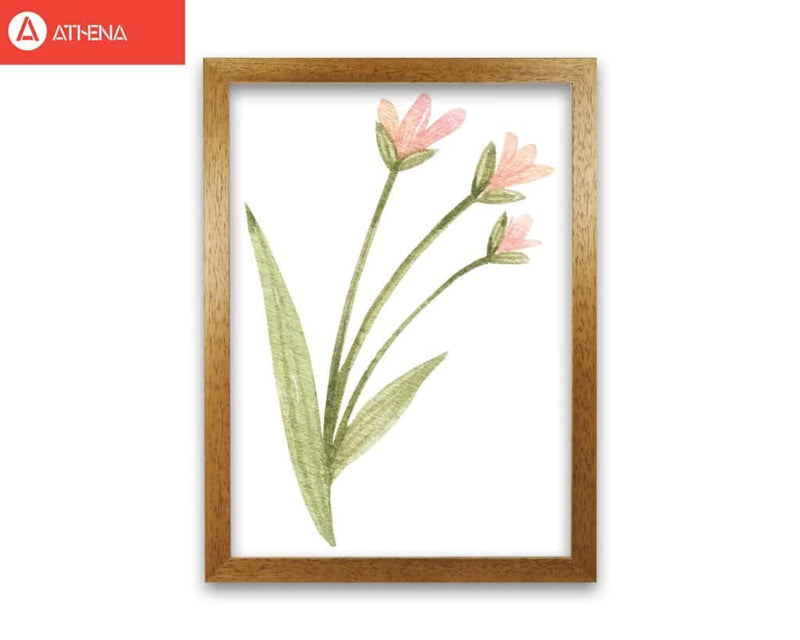 Pink watercolour flower 1 modern fine art print