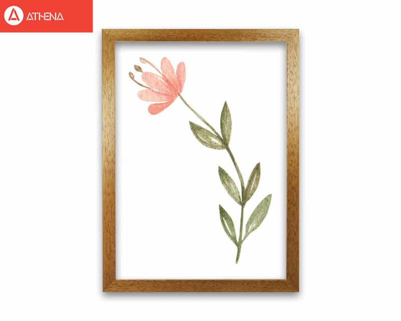 Pink watercolour flower 2 modern fine art print
