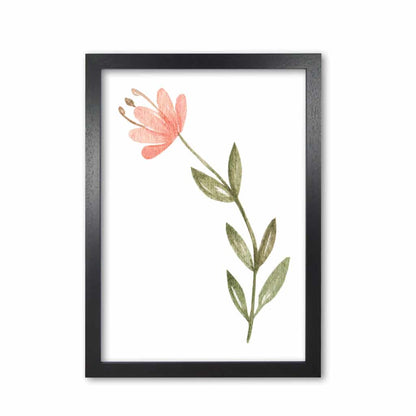 Pink watercolour flower 2 modern fine art print