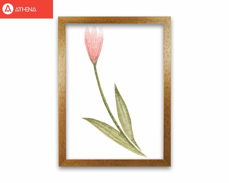 Pink watercolour flower 3 modern fine art print