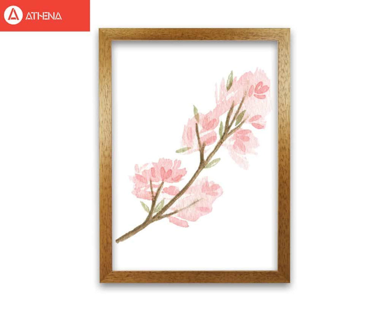Pink watercolour flower 4 modern fine art print