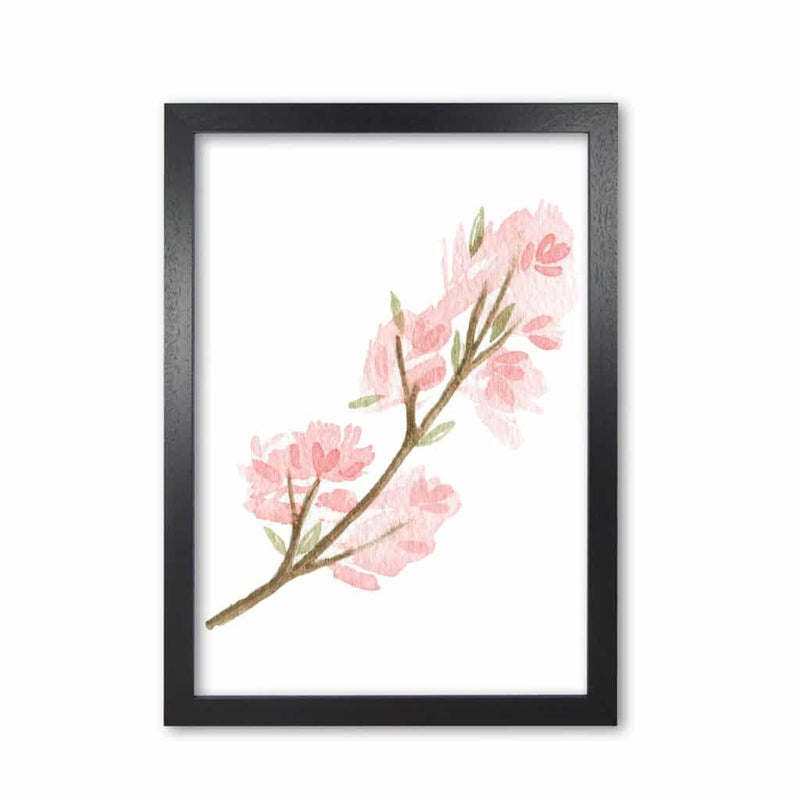 Pink watercolour flower 4 modern fine art print