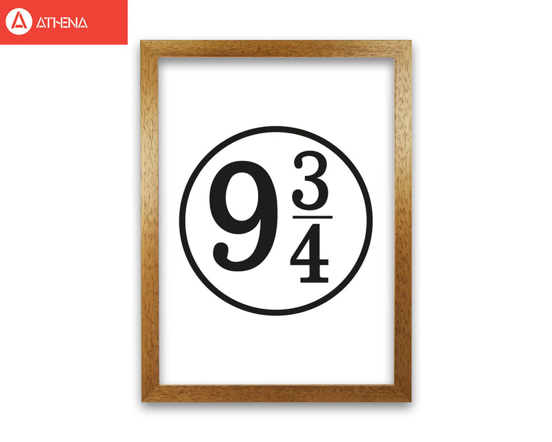Platform 9 and 3/4 modern fine art print, framed typography wall art