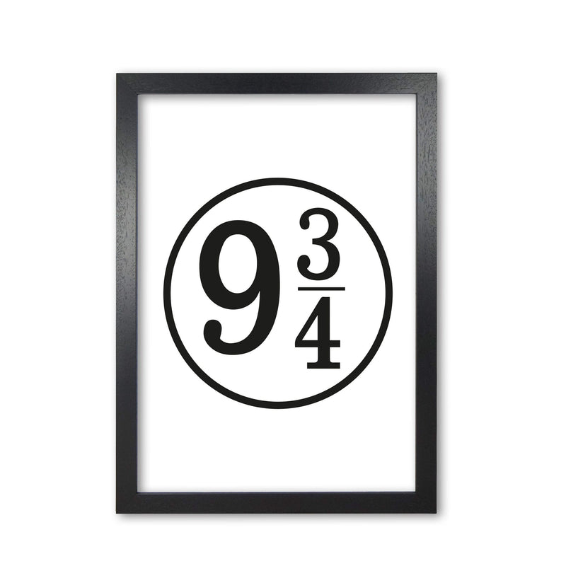 Platform 9 and 3/4 modern fine art print, framed typography wall art