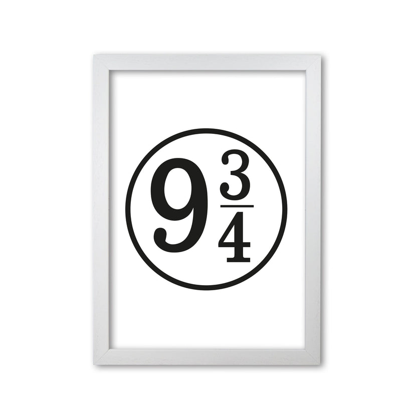 Platform 9 and 3/4 modern fine art print, framed typography wall art