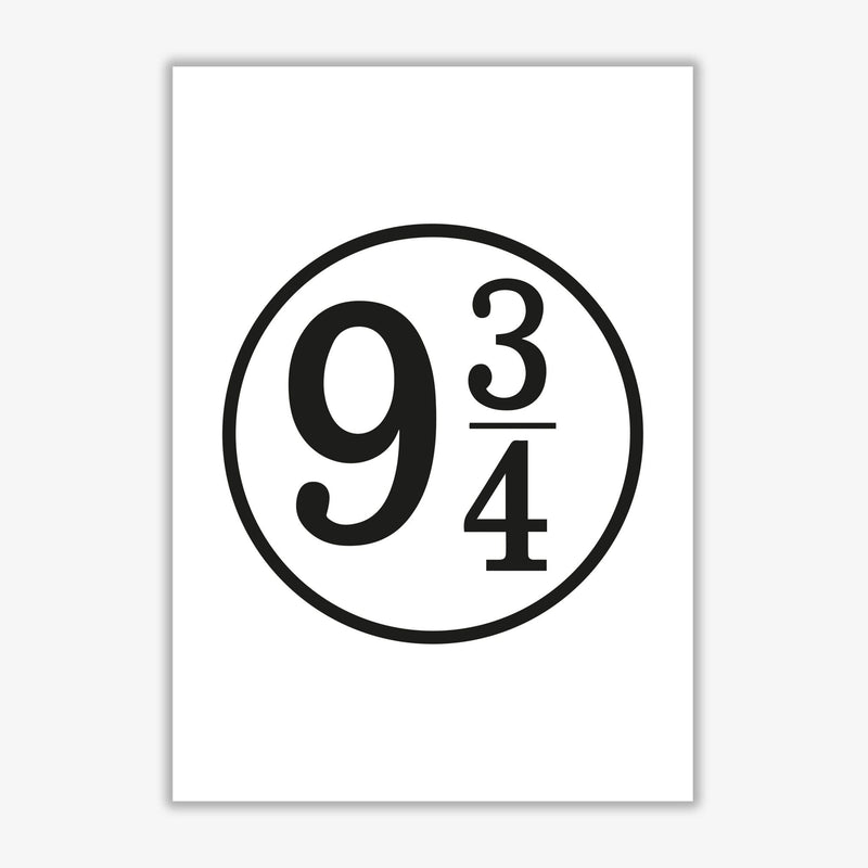 Platform 9 and 3/4 modern fine art print, framed typography wall art