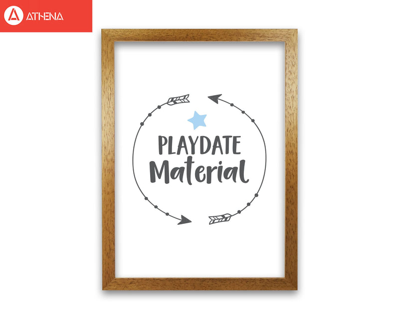 Playdate material modern fine art print, framed typography wall art