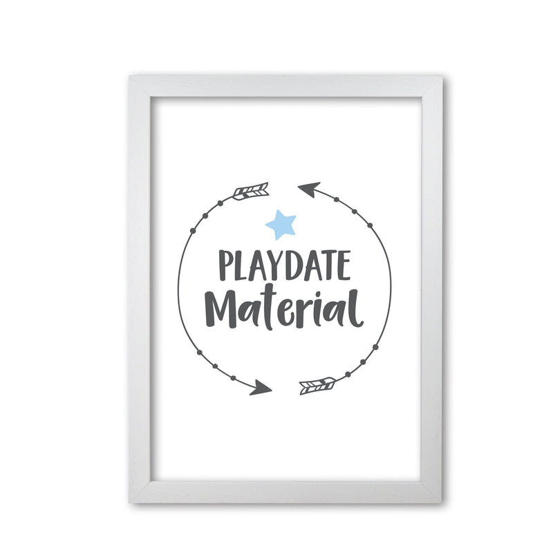 Playdate material modern fine art print, framed typography wall art