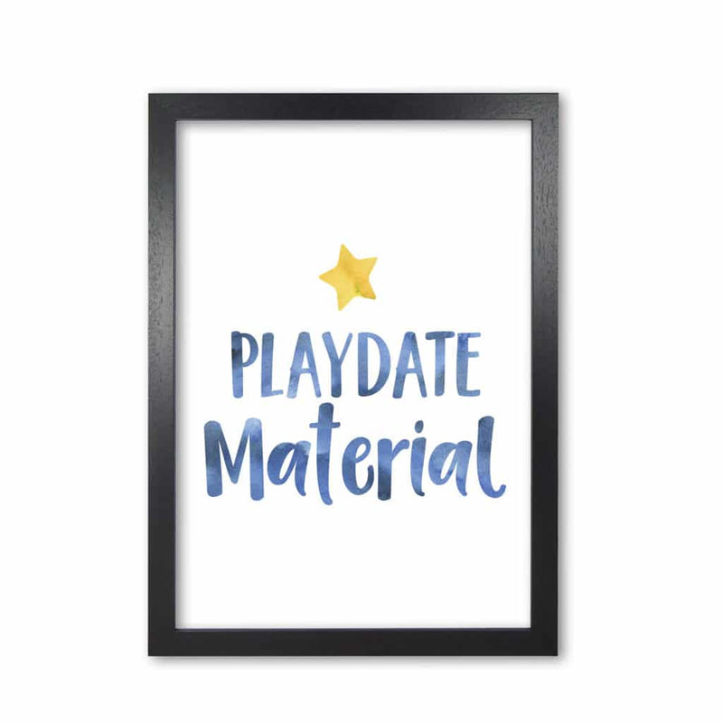 Playdate material watercolour modern fine art print