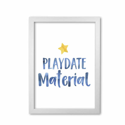 Playdate material watercolour modern fine art print