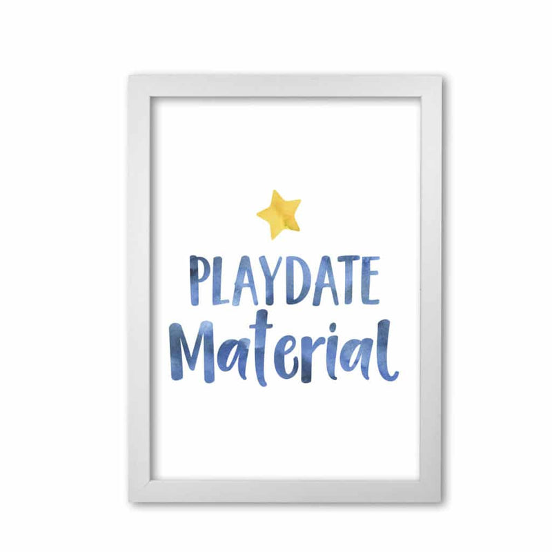 Playdate material watercolour modern fine art print