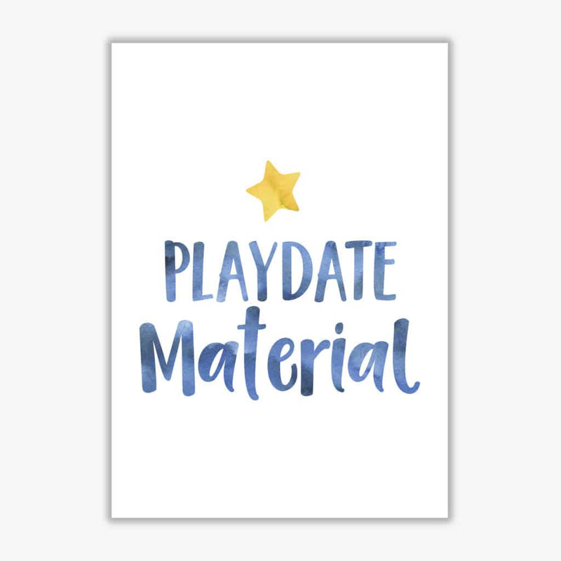 Playdate material watercolour modern fine art print