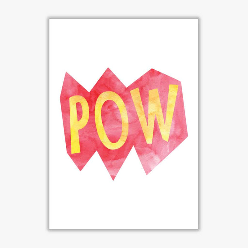 Pow watercolour modern fine art print