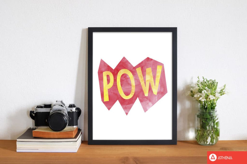 Pow watercolour modern fine art print