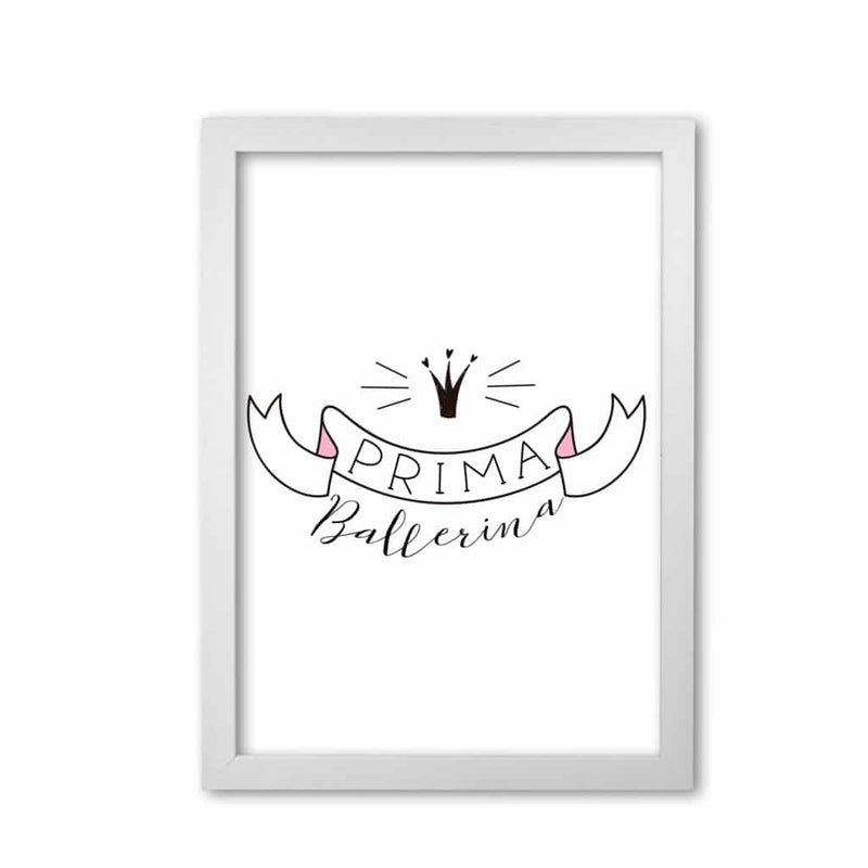 Prima ballerina modern fine art print, framed childrens nursey wall art poster