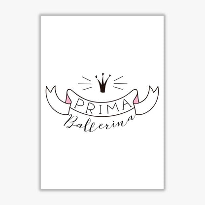 Prima ballerina modern fine art print, framed childrens nursey wall art poster
