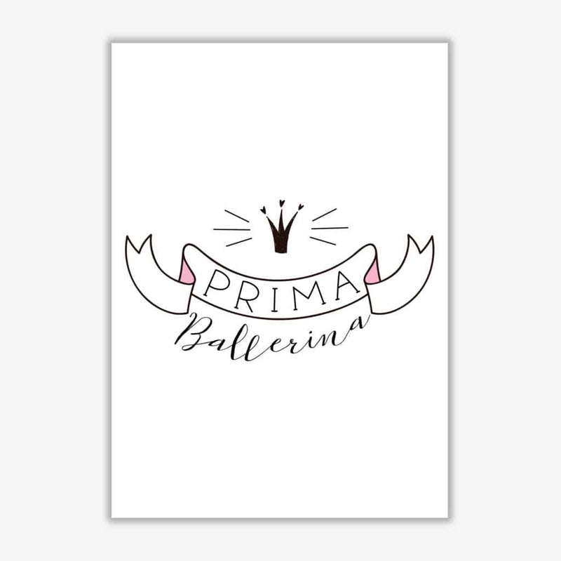Prima ballerina modern fine art print, framed childrens nursey wall art poster