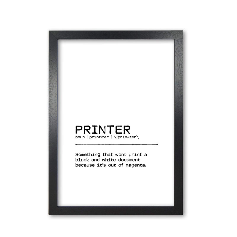 Printer definition quote fine art print by orara studio