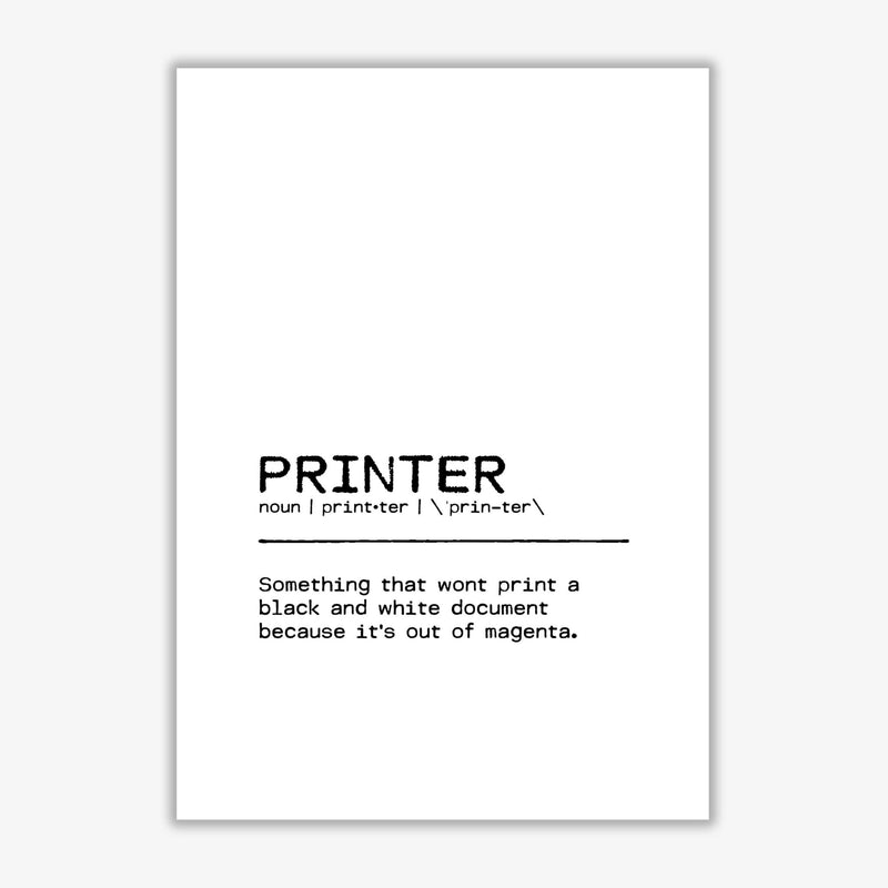 Printer definition quote fine art print by orara studio