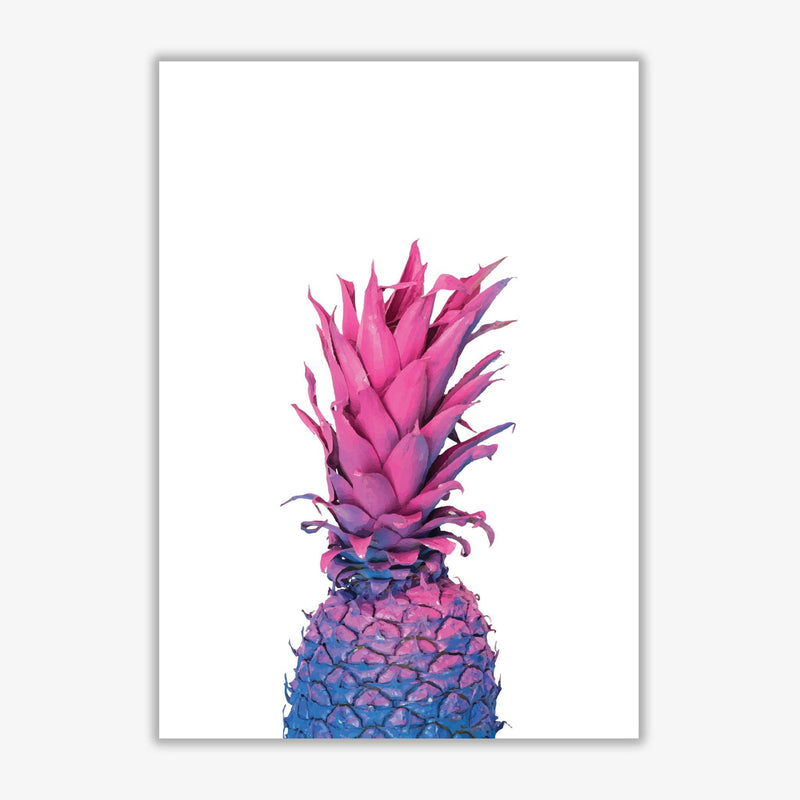 Purple and blue pineapple modern fine art print