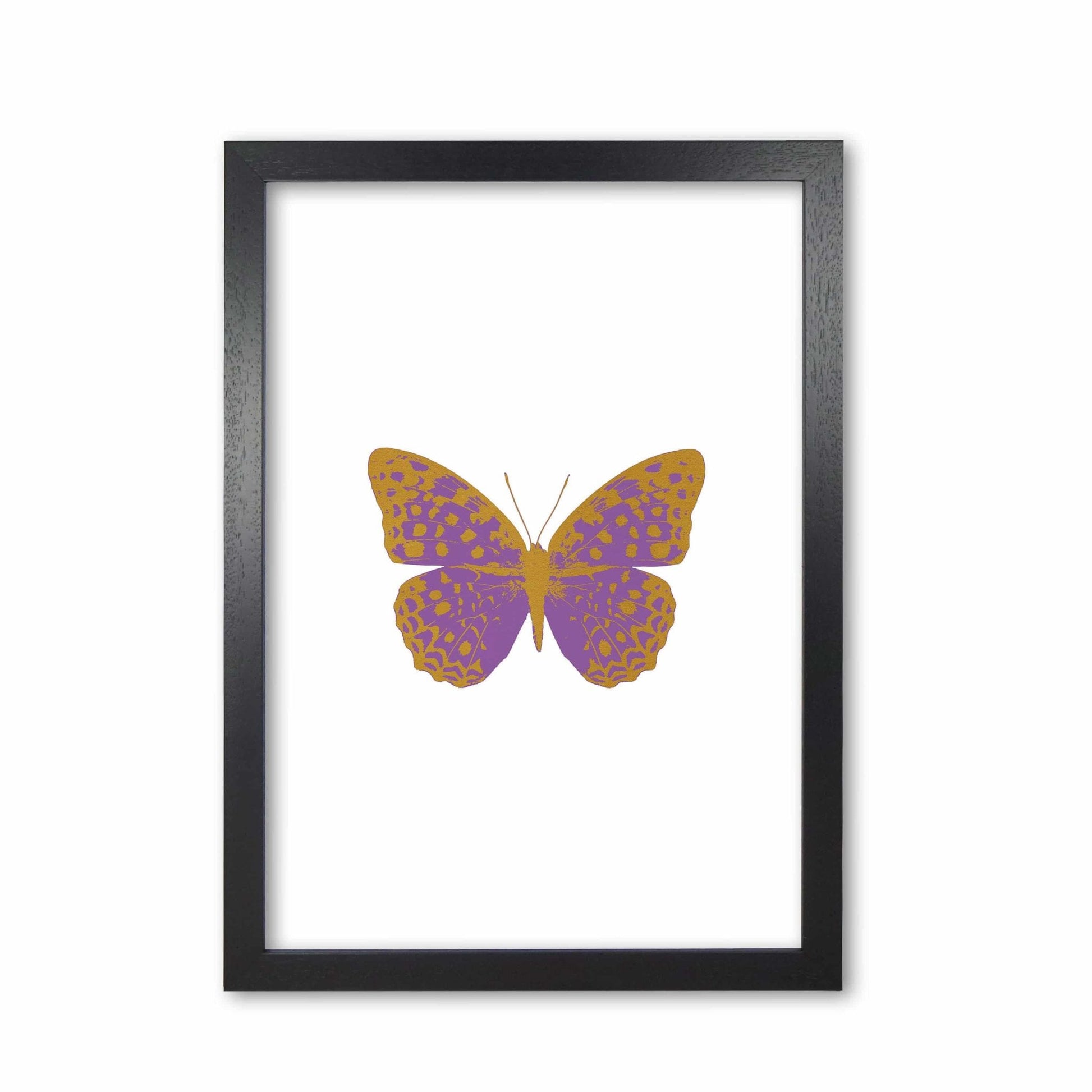 Purple butterfly fine art print by orara studio