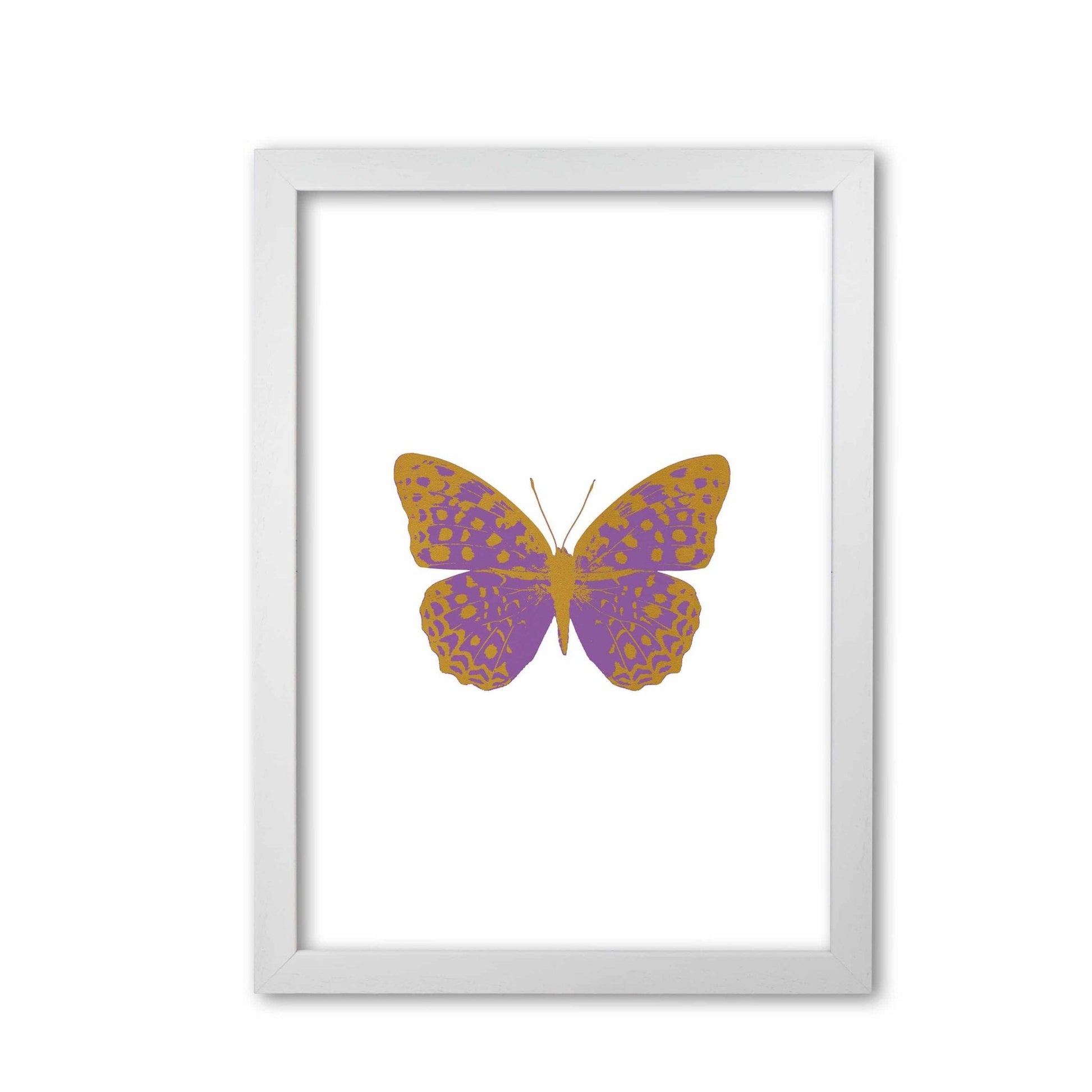 Purple butterfly fine art print by orara studio