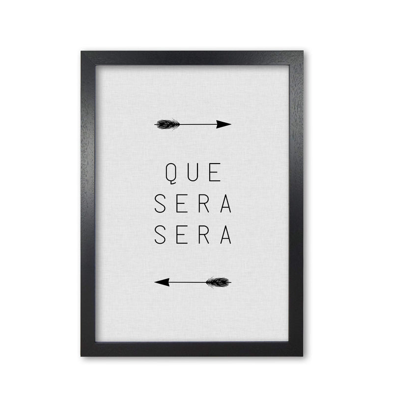Que sera sera arrow quote fine art print by orara studio