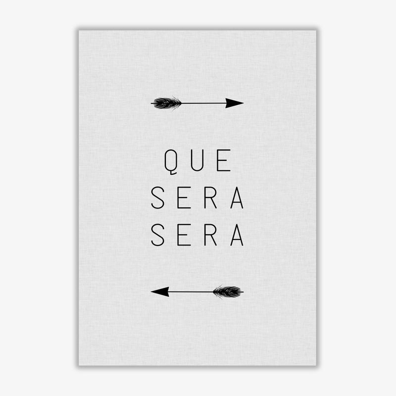 Que sera sera arrow quote fine art print by orara studio