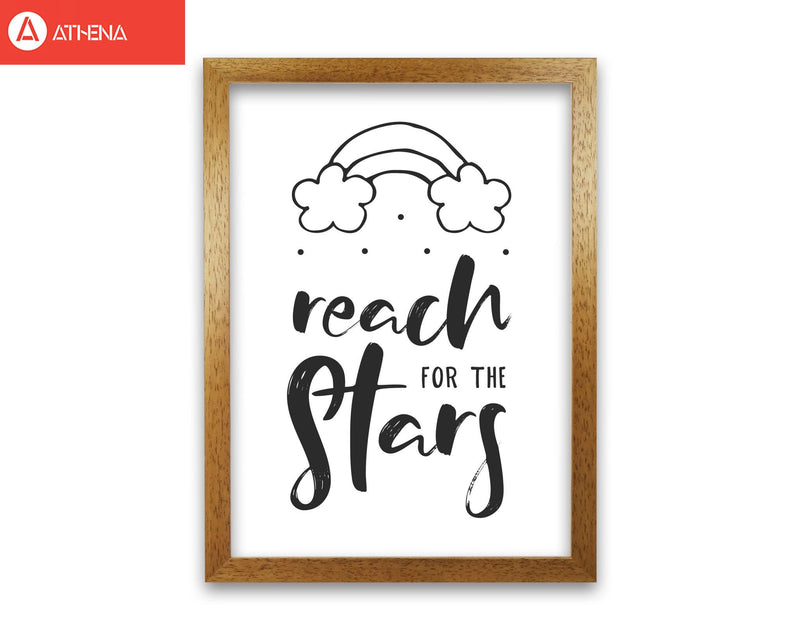 Reach for the stars black modern fine art print