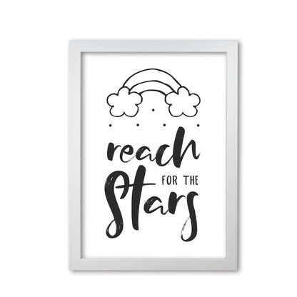 Reach for the stars black modern fine art print