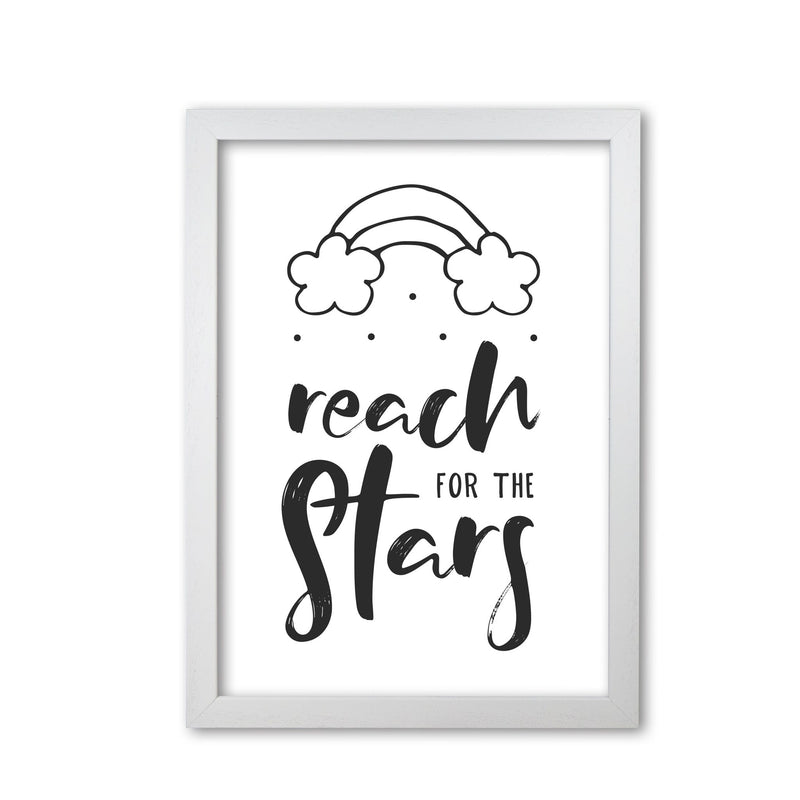 Reach for the stars black modern fine art print