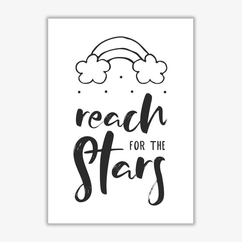 Reach for the stars black modern fine art print