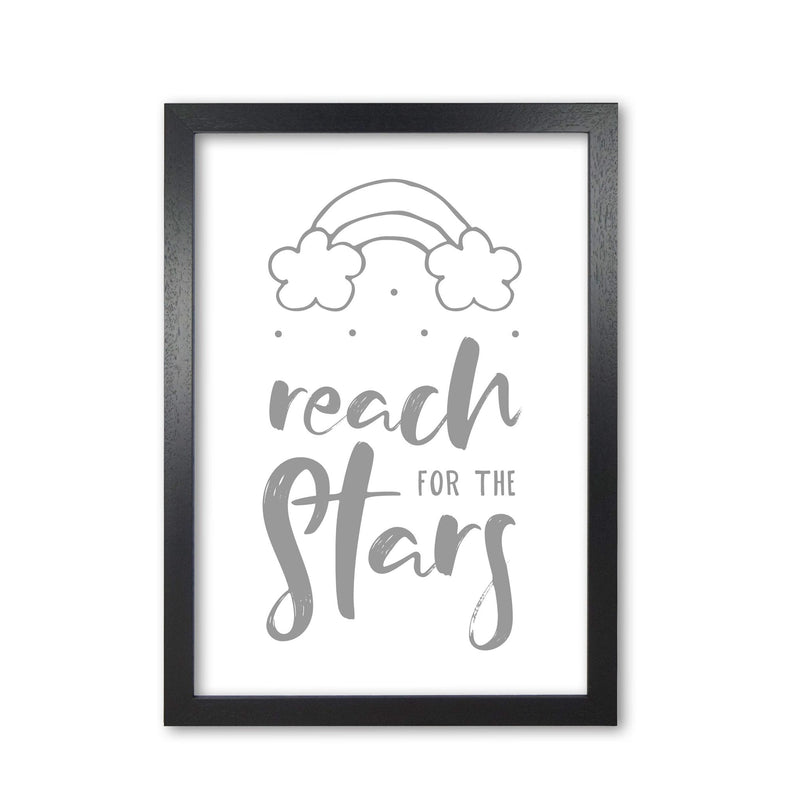 Reach for the stars grey modern fine art print