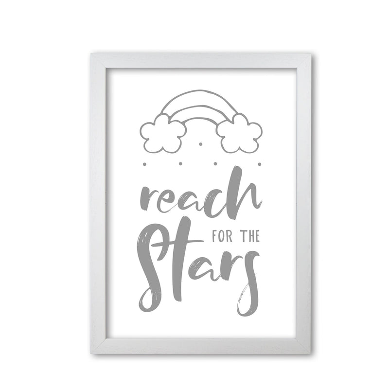 Reach for the stars grey modern fine art print