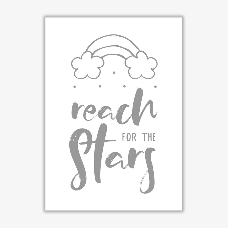 Reach for the stars grey modern fine art print