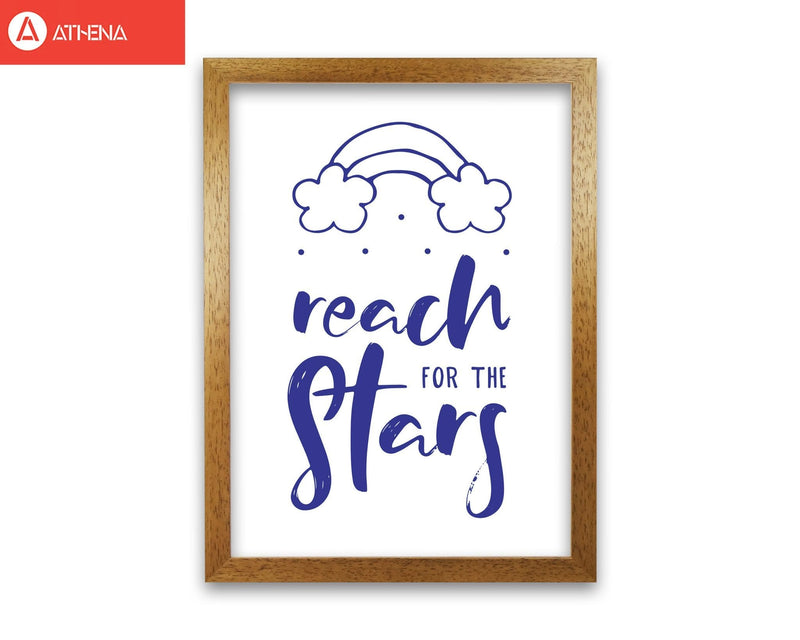 Reach for the stars navy modern fine art print