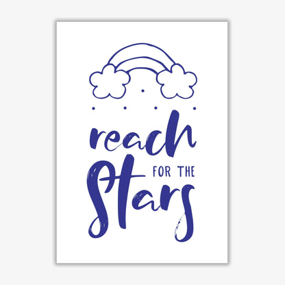 Reach for the stars navy modern fine art print