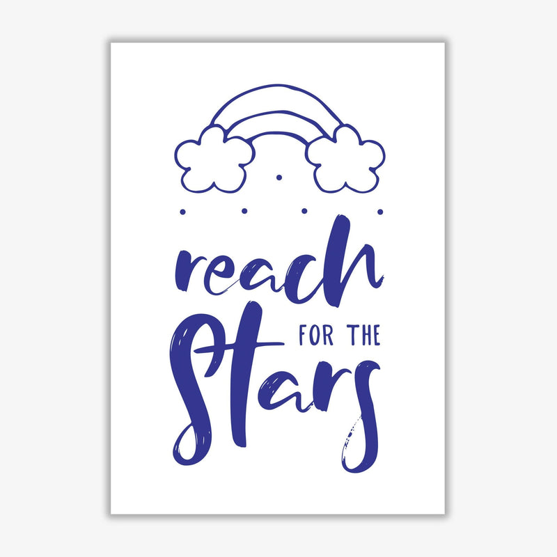 Reach for the stars navy modern fine art print
