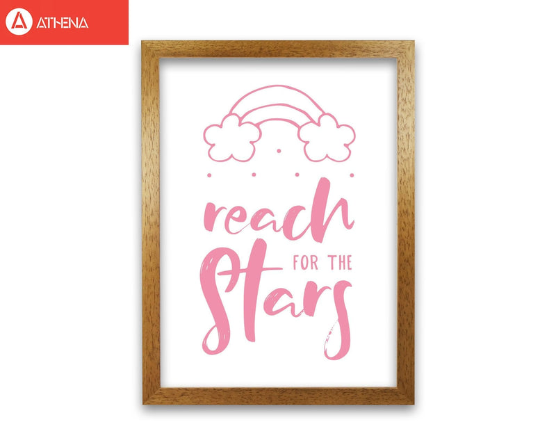 Reach for the stars pink modern fine art print