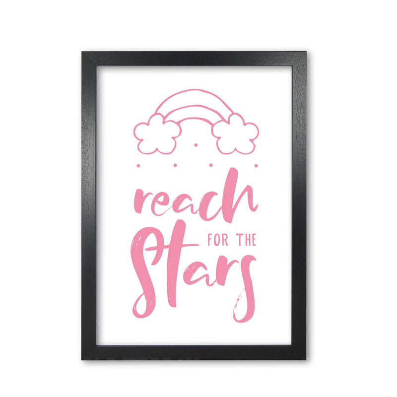 Reach for the stars pink modern fine art print