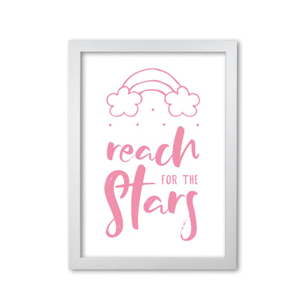 Reach for the stars pink modern fine art print